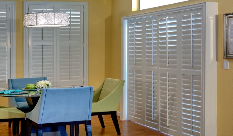 Patio Doors with Plantation Shutters in Virginia Beach